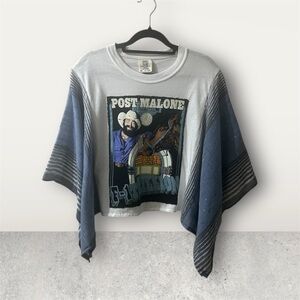 Post Malone Upcycled kimono sleeve t shirt OSFM